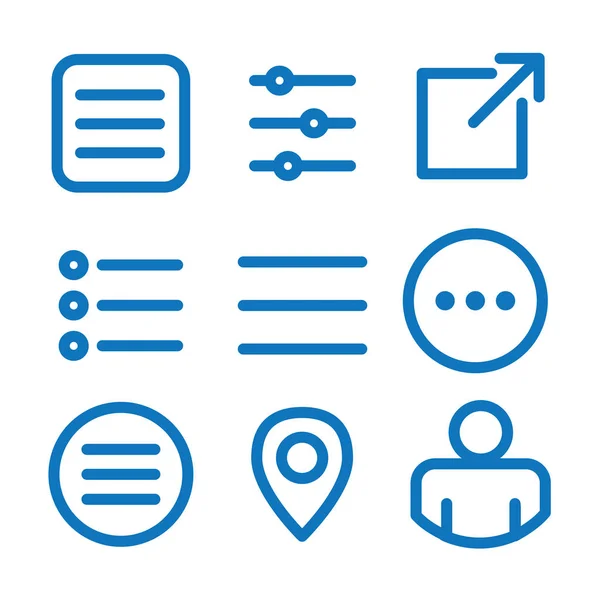 Icônes UI et UX pour applications mobiles ou Web — Image vectorielle