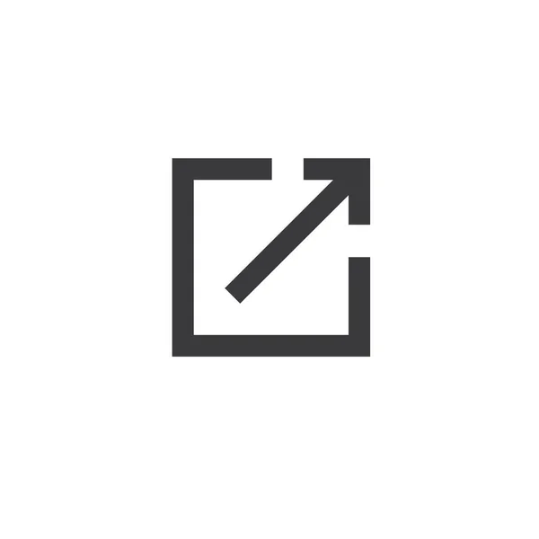 Enlace externo icono — Vector de stock