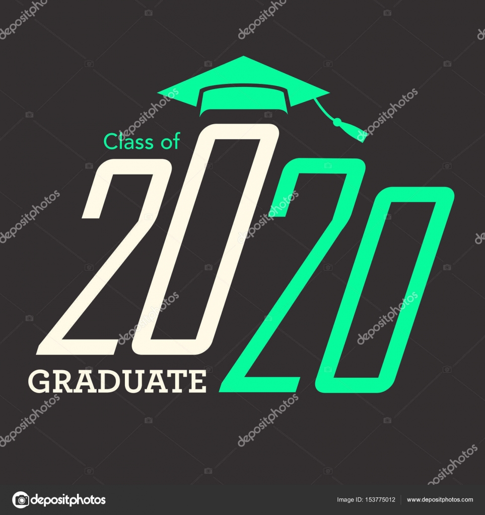 class of 2020 congratulations graduate typography with cap and t congradulations graduate