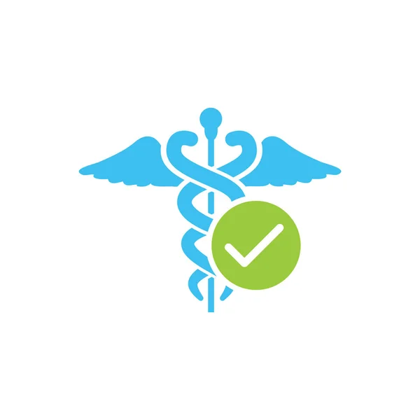 HIPAA goedgekeurd goedkeuring of Compliance pictogram afbeelding — Stockvector