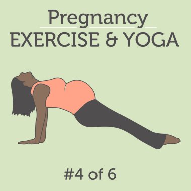 Farklı bir Afrikalı-Amerikalı genç bayan onun gebelik Exerci yapıyor