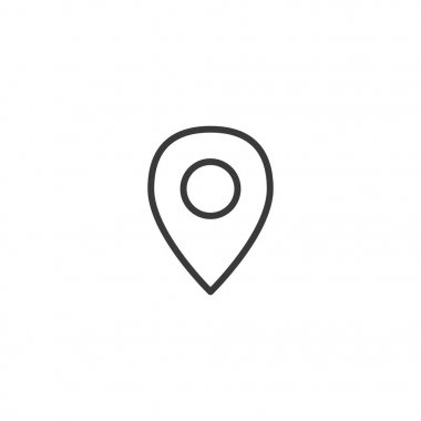 Geodata düz menü simge tasarlamak Web sitesi navigasyon için