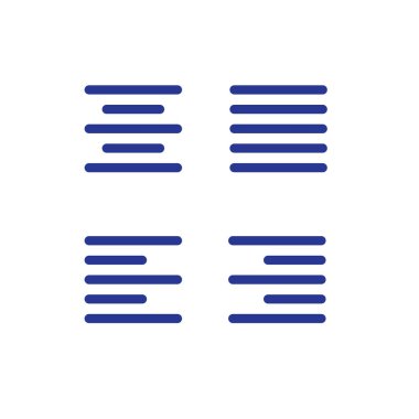 Haklı türü simgesi - sola yaslı, sağ haklı, dolu ve simge merkezli