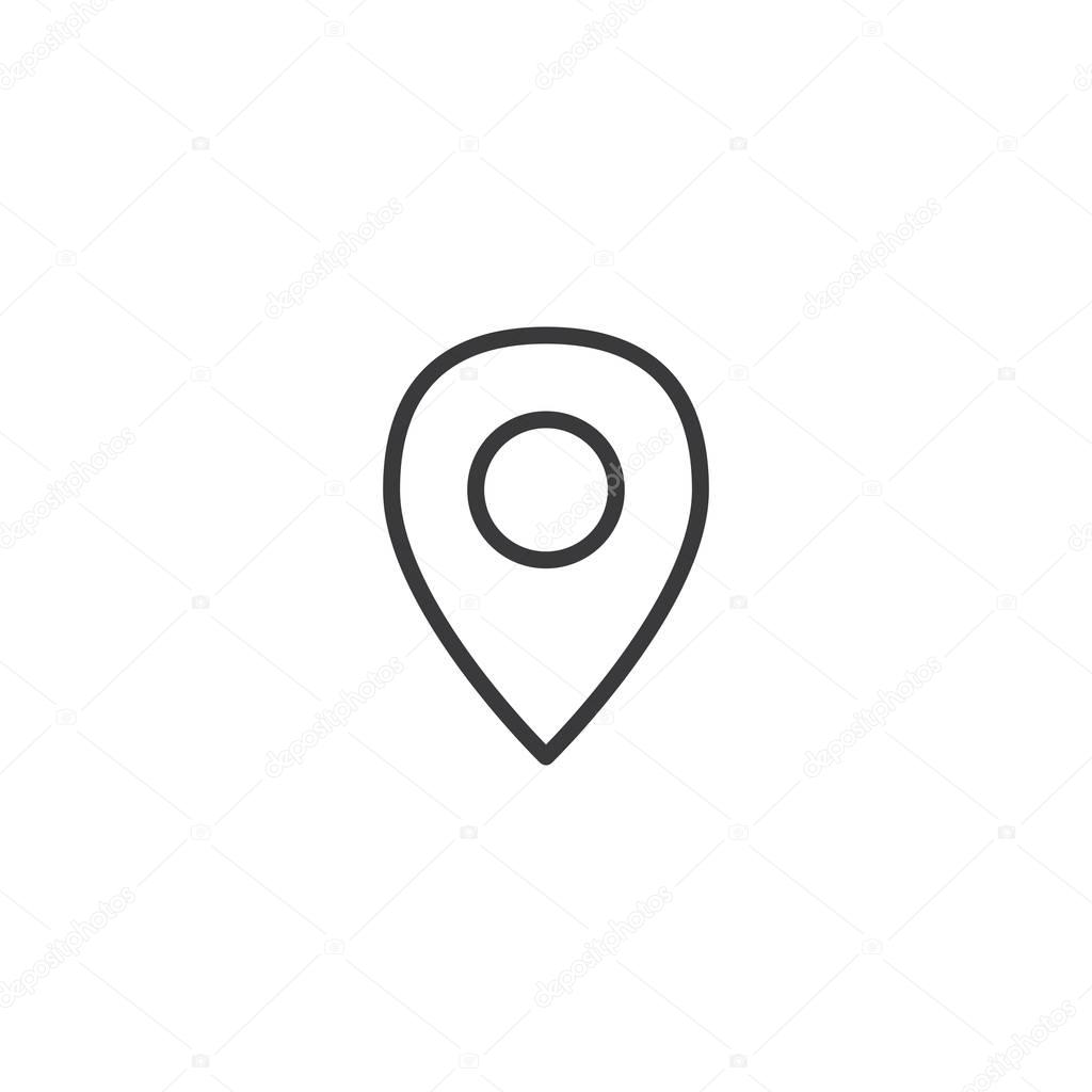 Geodata Flat Menu Icon Illustration for Website Navigation
