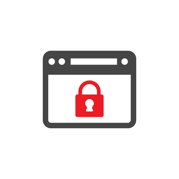 Icono de modo de privacidad con función de seguridad — Vector de stock