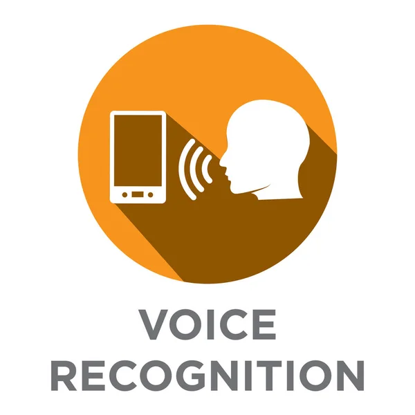 Ícone de Voiceover ou Comando de Voz com Imagens de Onda de Som — Vetor de Stock