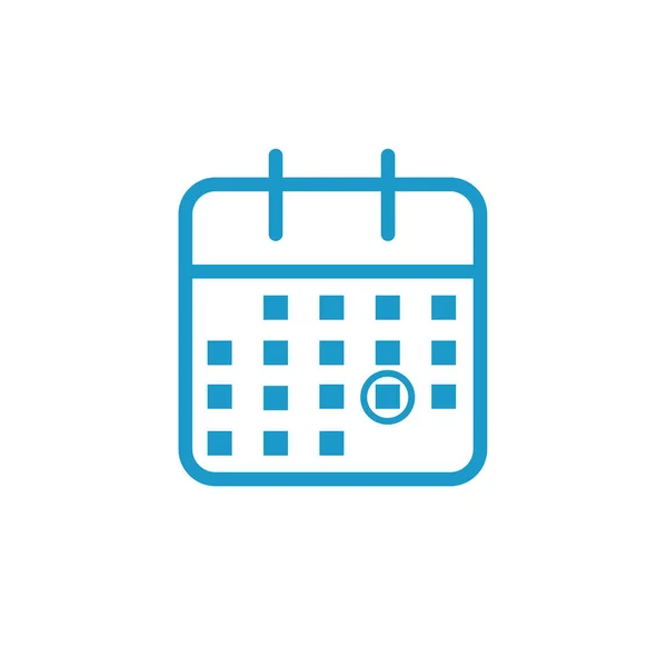 Manajemen waktu dan ikon Jadwal untuk acara mendatang - Stok Vektor