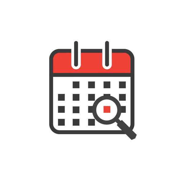 Manajemen waktu dan ikon Jadwal untuk acara mendatang - Stok Vektor