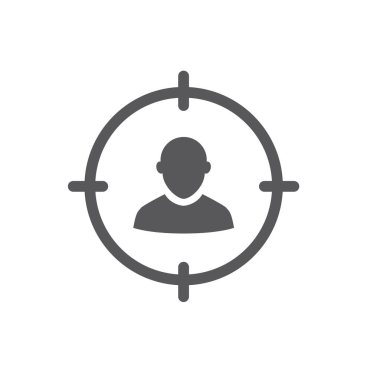 Hedef Pazar simgesiyle insanlar ve hedef