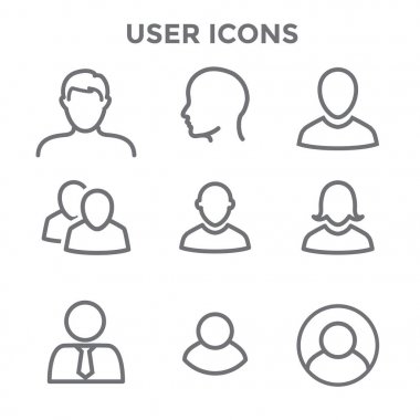 Standart kullanıcı Icon Set 