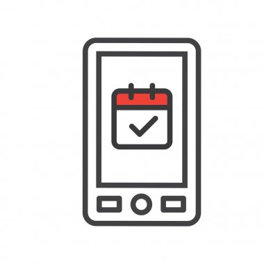 Gelecek etkinlik için zaman yönetimi ve Zamanlama simgesi