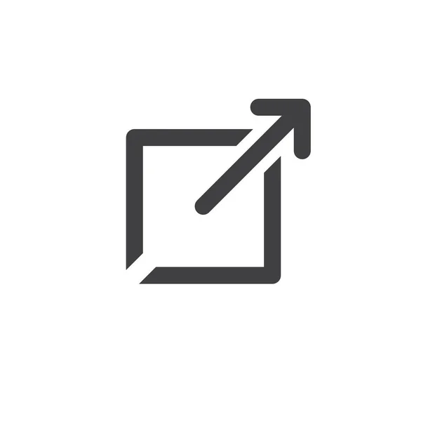Externí odkaz ikonu otevřít nové okno v Ux Ui ap — Stockový vektor
