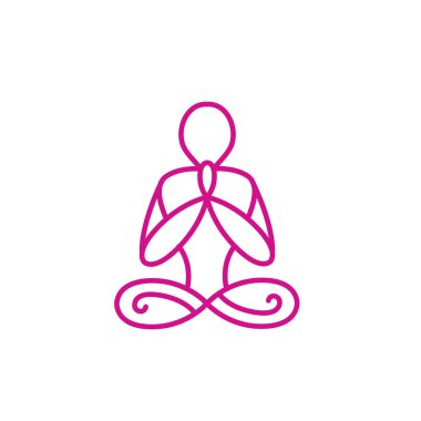 Zen meditasyon Mandala w tasarım sembolü konsepti