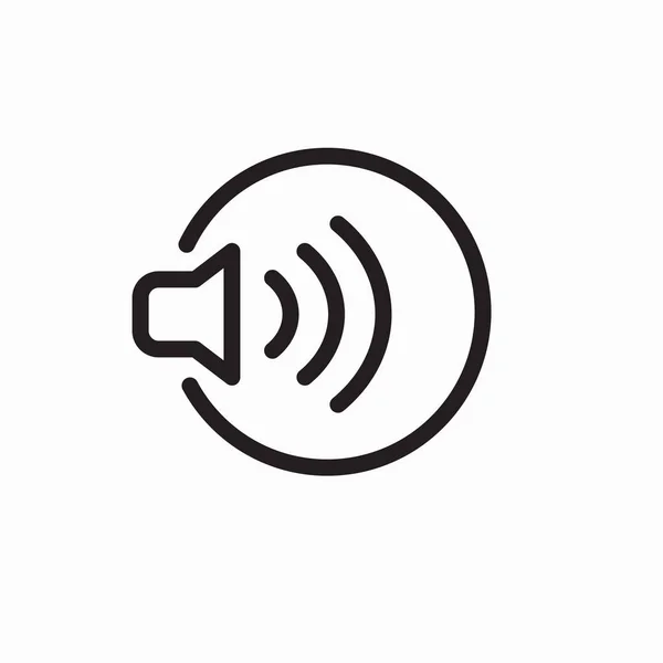 Ljudvågen disposition ikonen hörsel förlust lyssnande — Stock vektor