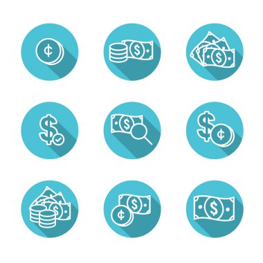 Para birimi dolaşım / para Döviz dolar simgesiyle oranı