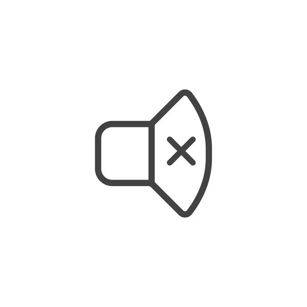 Teléfono Sonido apagado o en Icono que representa líneas que muestran el sonido — Vector de stock