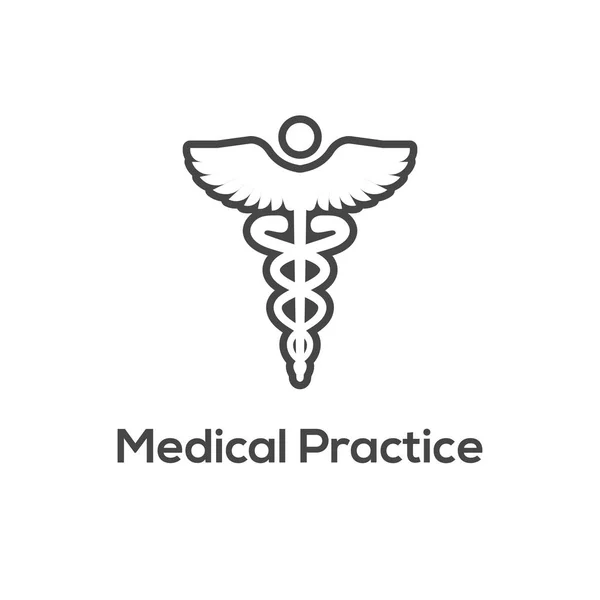 Icona di assistenza medica con simbolismo e immagine relativi alla salute — Vettoriale Stock