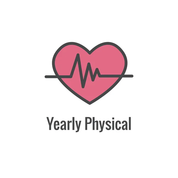 Icono de atención médica con simbolismo e imagen relacionados con la salud — Vector de stock