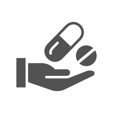 Eczane ve Reçete Simgesi Seti - havan ve tokmak, yaşam yıldızı, haplar ve caduceus