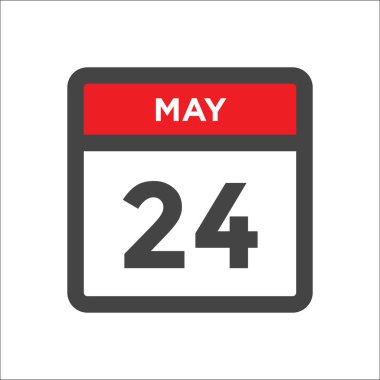 24 Mayıs takvim simgesi - ayın günü