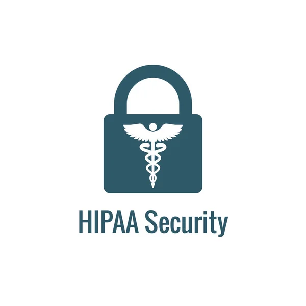 Conjunto Iconos Cumplimiento Hipaa Imagen Hippa Que Implica Privacidad Médica — Vector de stock