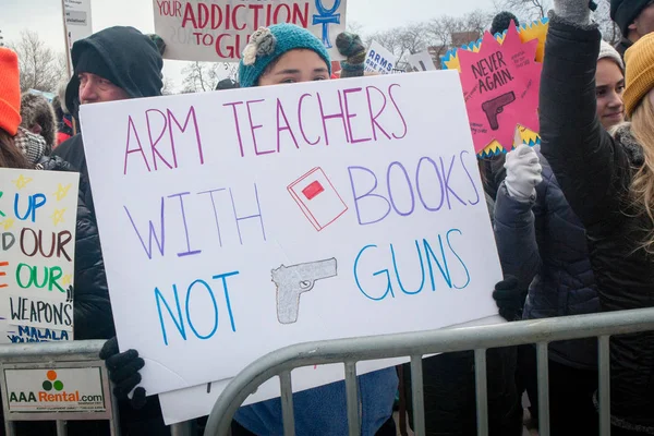 March Our Lives Chicago Chicago Illinois March 2018 March Our — Stock Photo, Image