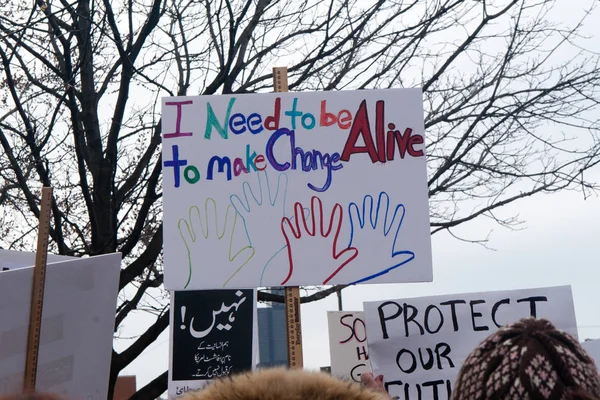 March Our Lives Chicago Chicago Illinois March 2018 March Our — Stock Photo, Image