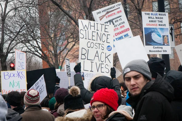 March Our Lives Chicago Chicago Illinois March 2018 March Our — Stock Photo, Image