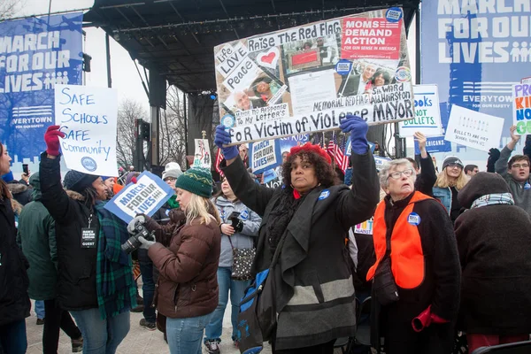 Marcha Por Nuestras Vidas Chicago Chicago Illinois Marzo 2018 Marcha —  Fotos de Stock