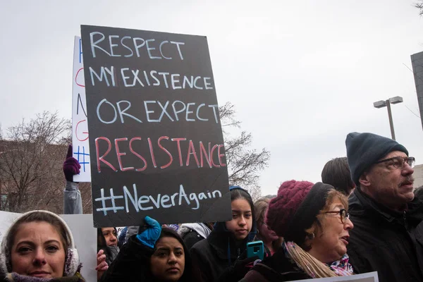 March Our Lives Chicago Chicago Illinois March 2018 March Our — Stock Photo, Image