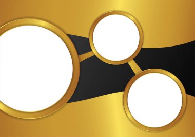 Soyut vektör arka plan. Altın kağıt notları tasarım vektör.