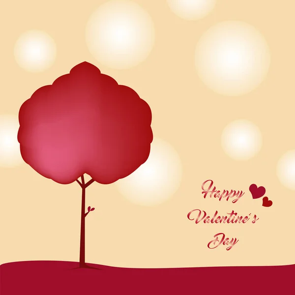 Tree love - Happy Valentine's Day — Stock Vector