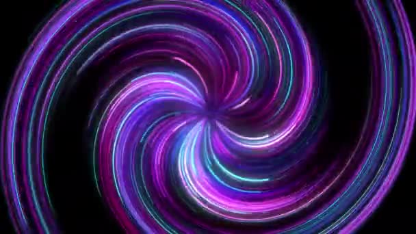 Cerchio Ciclo Neon Luce Sfondo — Video Stock