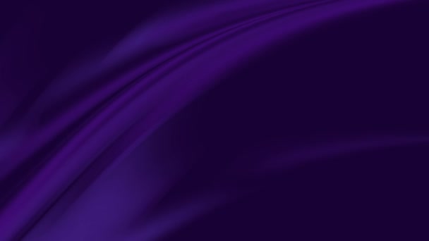 Animated Purple Wavy Silk Fabric Background — Stock Video