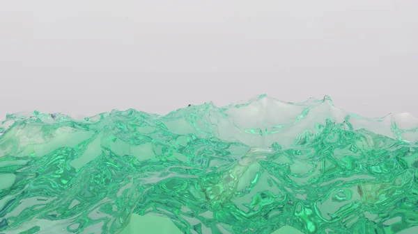 3D sıvı çizim arkaplanı - dalgalı su yüzeyi