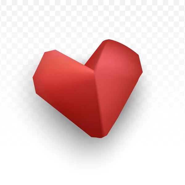 心臓の形をした紙の要素 — ストックベクタ