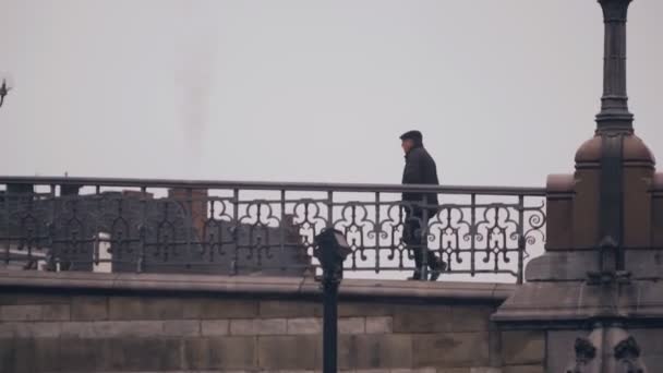 Gent, Ghent, canais e pontes no centro da cidade — Vídeo de Stock