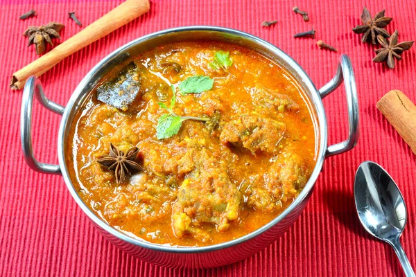 Rogan Josh Famous Indian Mutton Goat Curry Dish — Stock Photo, Image
