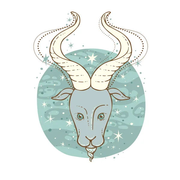 Capricorn zodiac tecken — Stock vektor