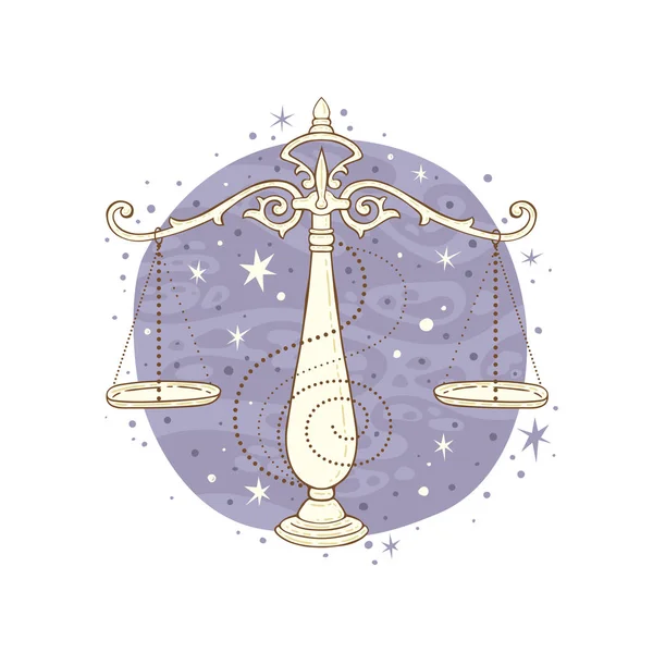 Signo del zodíaco LIbra — Vector de stock