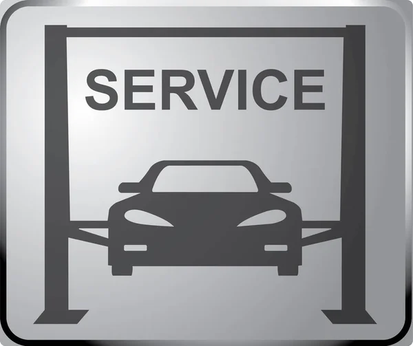 Sign auto service vector art. Banner design vector. — Stock Vector