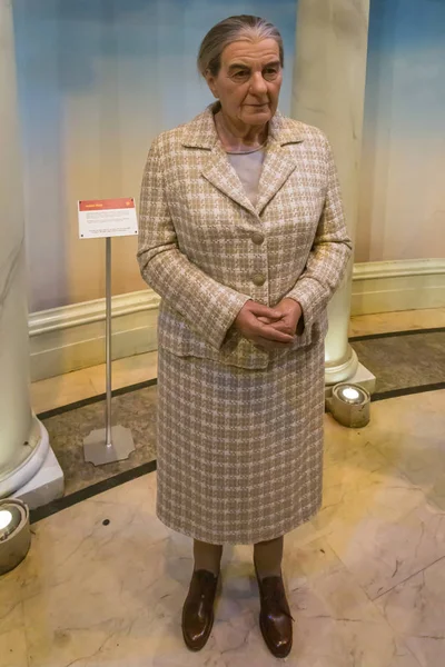 NEW YORK CITY, USA  JULE 13, 2013: Golda Meir wax figure at Madame Tussauds wax museum in Times Square in New York.