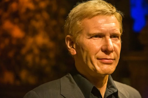 New York City, Usa Jule 13, 2013: Harrison Ford balmumu heykeli Madame Tussauds 'un New York Times Meydanı' ndaki balmumu müzesinde.