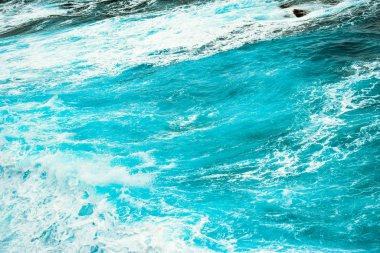 Mermer su arka planı, deniz dalgası dokusu, okyanus dalgaları.