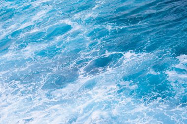 Mermer su arka planı, deniz dalgası dokusu, okyanus