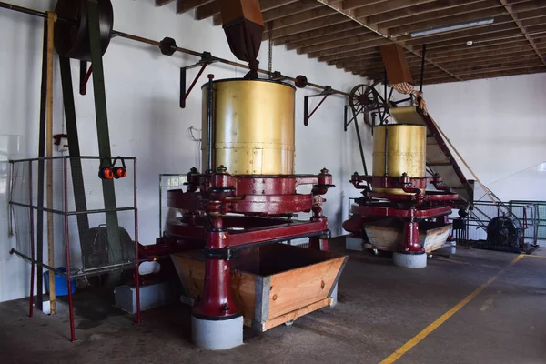 Tea factory inside, equipment and process