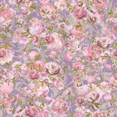 Kusursuz çiçek deseni. Klasik tekstil tasarımı.