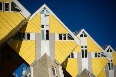 Rotterdam 'daki kare yaşam binaları