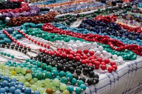 Beads of natural stones — Stock Photo, Image