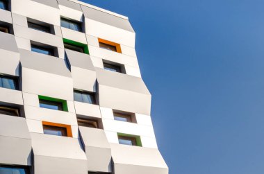 Bir binanın Doğu Avrupa'da çağdaş mimari tasarım. Ukrayna'da modern mimari Lviv şehir olduğunu.